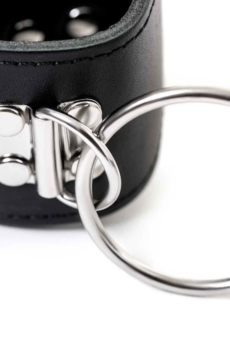 картинка Комплект бондажный TOYFA Theatre, кожа-металл, черный от магазина ErosMania