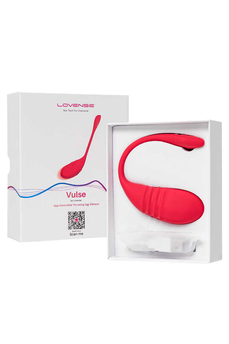 картинка Виброяйцо LOVENSE Vulse, силикон, красный, 20,3 см от магазина ErosMania