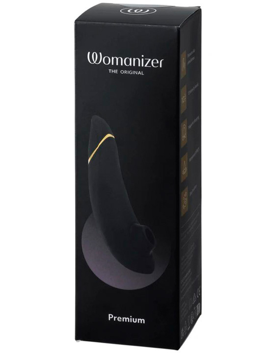 картинка Стимулятор клитора Womanizer Premium, чёрный от магазина ErosMania