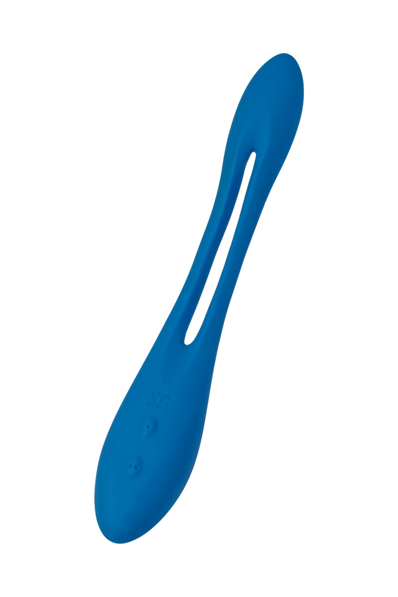 картинка Многофункциональный вибратор для пар Satisfyer Elastic Game, синий от магазина ErosMania