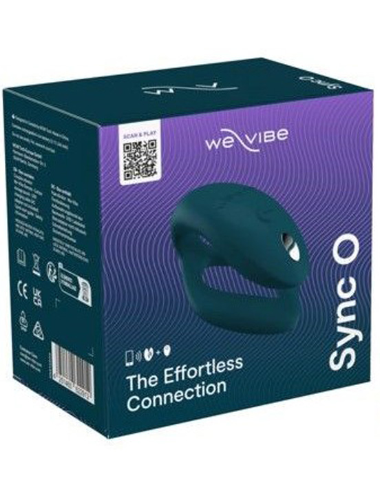 картинка Вибромассажёр для пар We-Vibe Sync O, бархатно-зелёный от магазина ErosMania