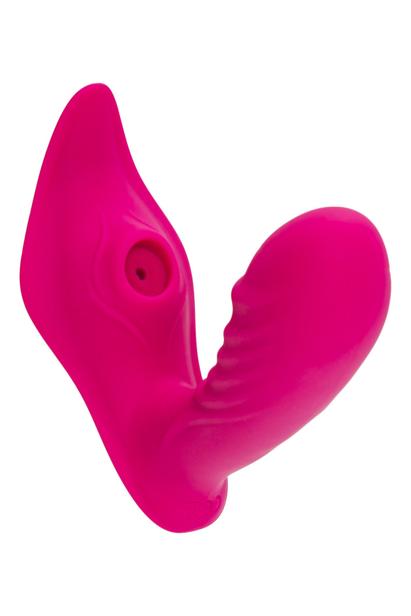 картинка Стимулятор точки G с вакуум-волновой стимуляцией JOS Shani, силикон, розовый, 12 см от магазина ErosMania