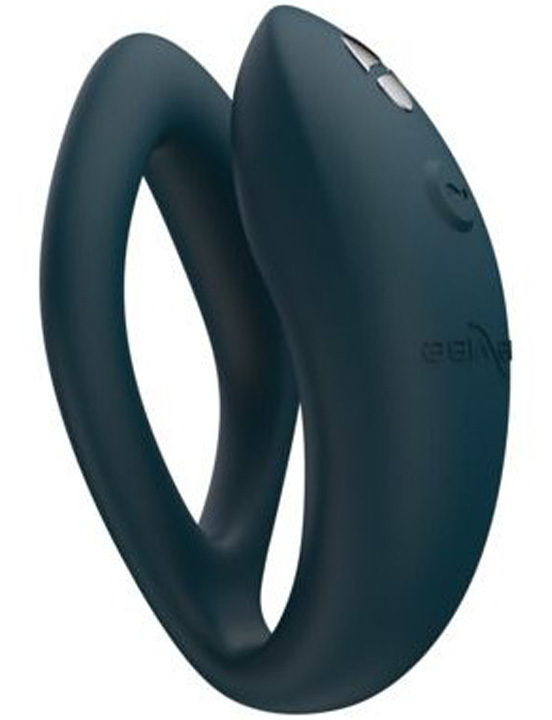 картинка Вибромассажёр для пар We-Vibe Sync O, бархатно-зелёный от магазина ErosMania