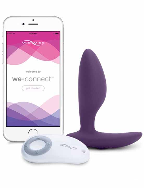картинка Анальная вибровтулка We-Vibe Ditto, фиолетовый, 88x32 мм от магазина ErosMania