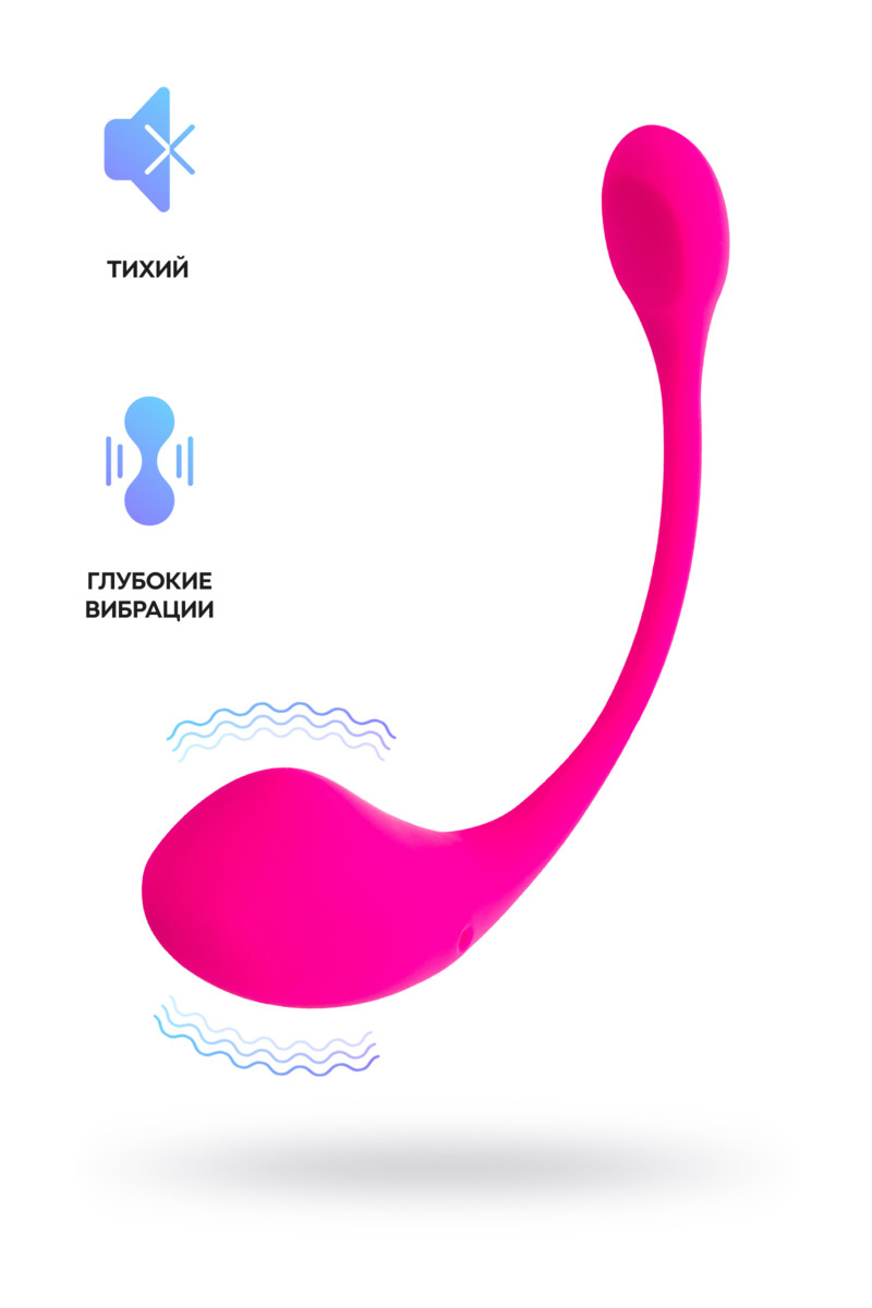 картинка Виброяйцо LOVENSE Lush 2, силикон, розовый, 18 см от магазина ErosMania