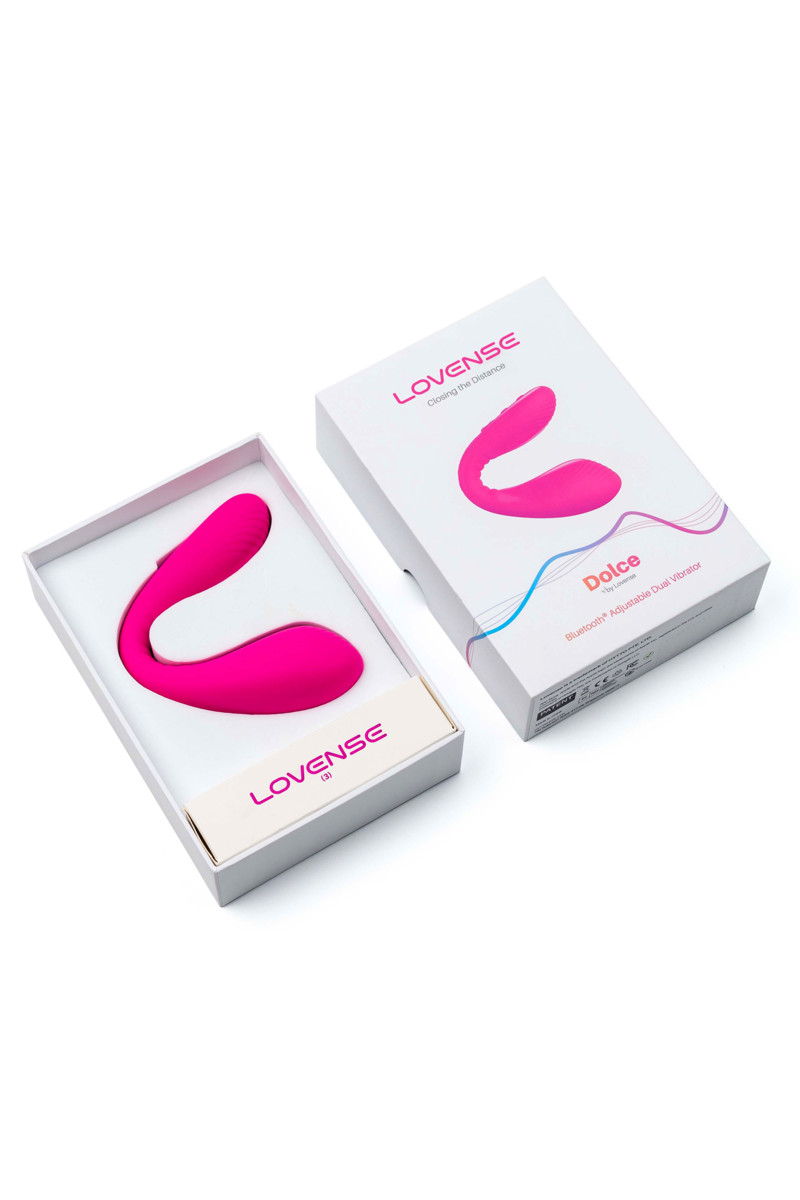 картинка Многофункциональный стимулятор для пар LOVENSE Quake (Dolce), силикон, розовый, 20 см от магазина ErosMania