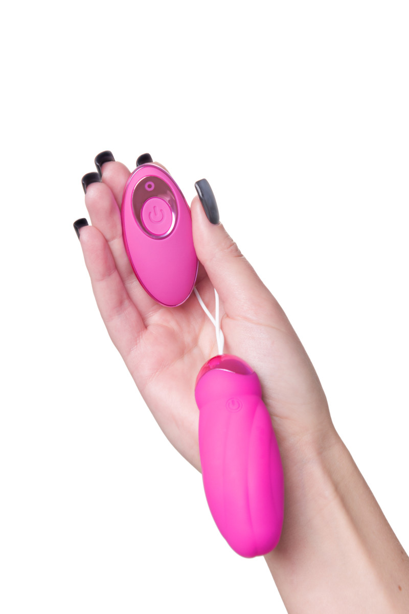 картинка Виброяйцо с пульсирующими шариками JOS Circly, силикон, розовое, 9 см от магазина ErosMania