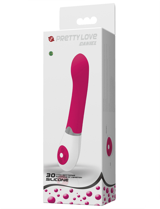 картинка Вибратор Daniel, 30 видов вибрации, розовый, 31x195 мм от магазина ErosMania