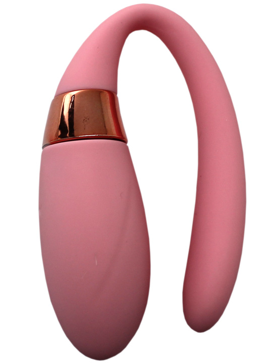 картинка Вибромассажёр для пар Alice, нежно-розовый, 30x80 мм от магазина ErosMania