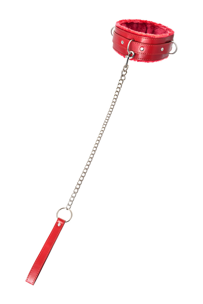 картинка Ошейник Anonymo #0403, PU кожа, красный от магазина ErosMania