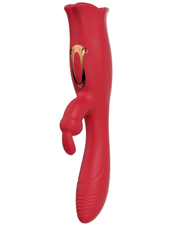 картинка Вибратор-кролик Slime c стимуляцией клитора, красный от магазина ErosMania