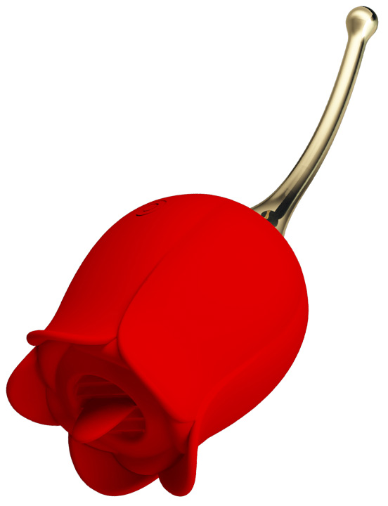 картинка Клиторальный вибромассажёр Rose Lover, красный от магазина ErosMania