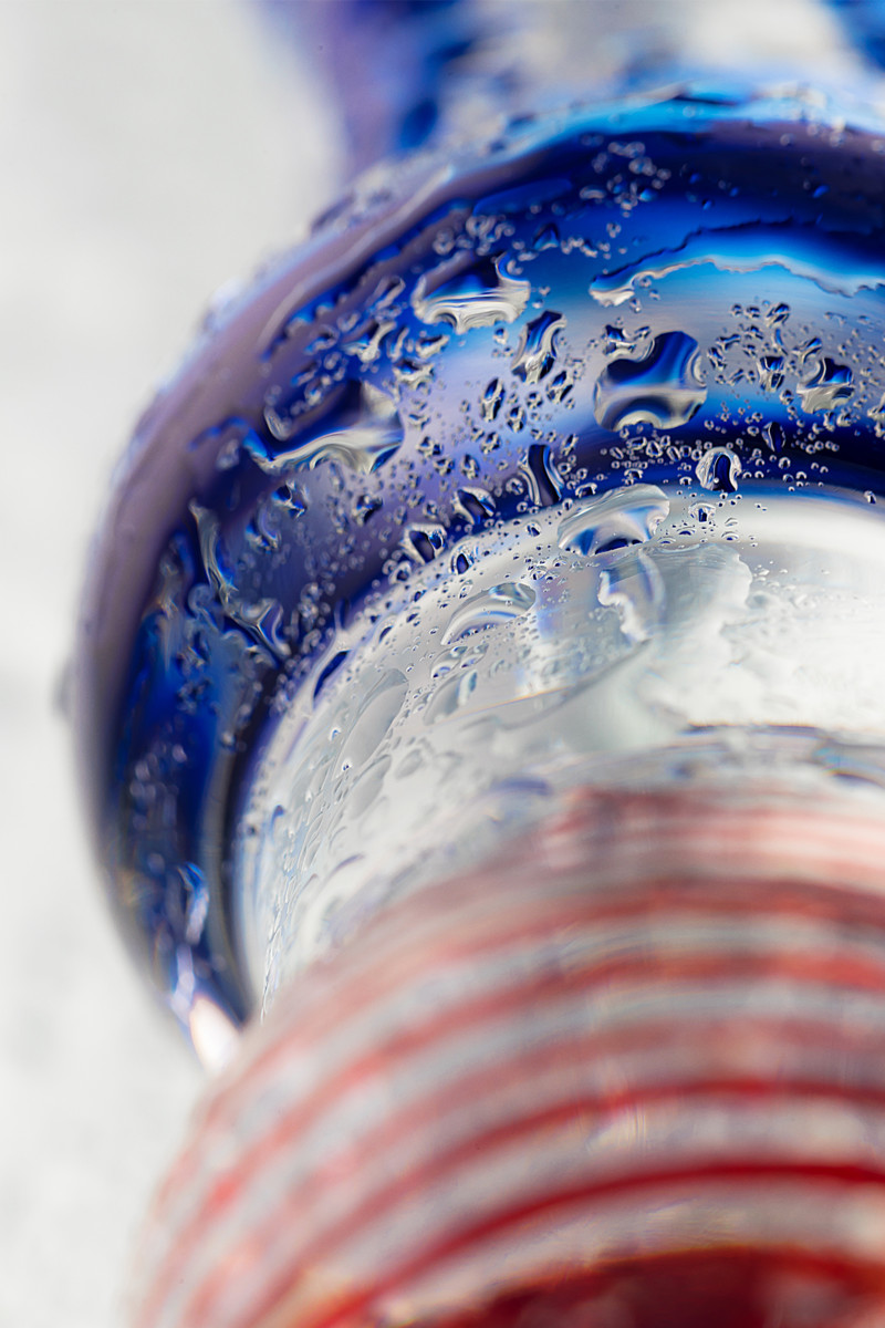 картинка Двусторонний фаллоимитатор Sexus Glass, стекло, прозрачный, 20 см от магазина ErosMania