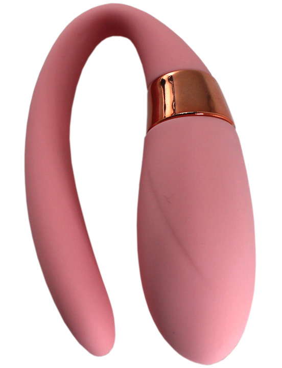 картинка Вибромассажёр для пар Alice, нежно-розовый, 30x80 мм от магазина ErosMania