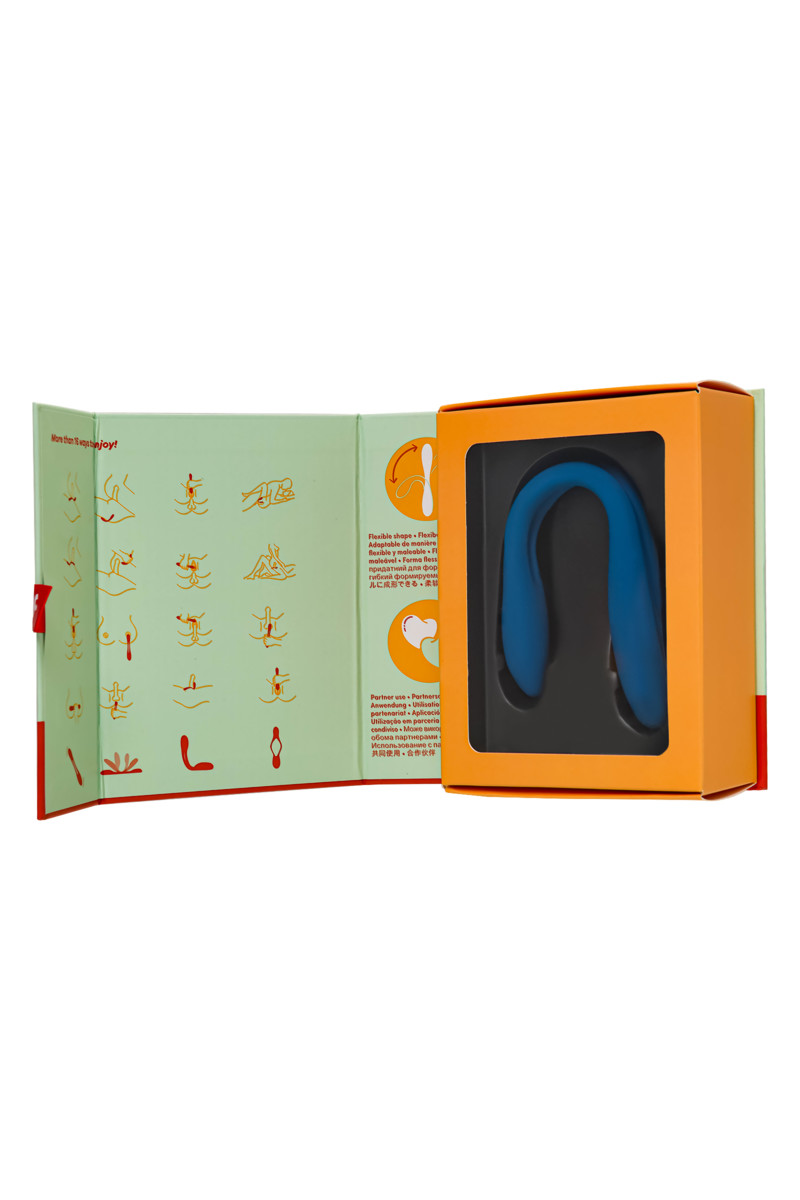 картинка Многофункциональный вибратор для пар Satisfyer Elastic Game, синий от магазина ErosMania