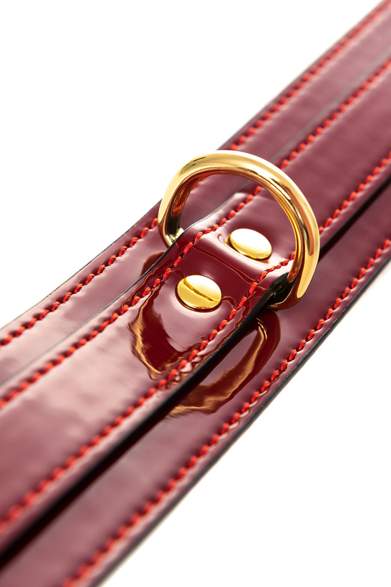 картинка Ошейник TOYFA Theatre, PU кожа, красный, 41 см от магазина ErosMania