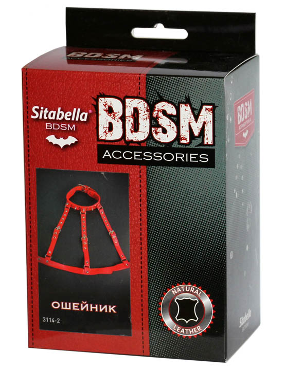 картинка Ошейник-сбруя, красный от магазина ErosMania