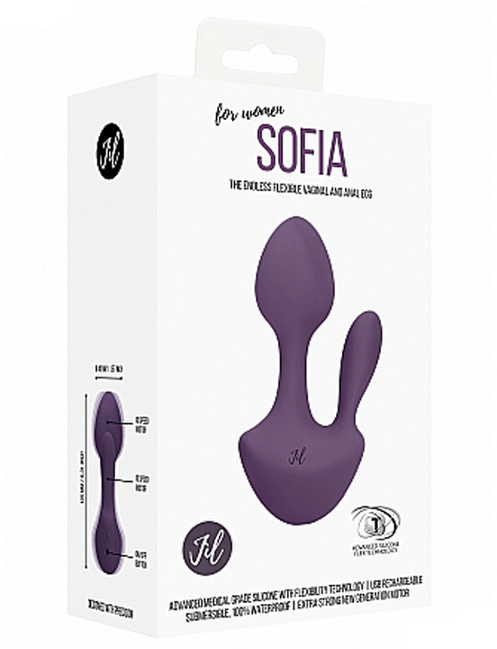 картинка Виброяйцо Sofia с анальной стимуляцией, 35x135 мм от магазина ErosMania