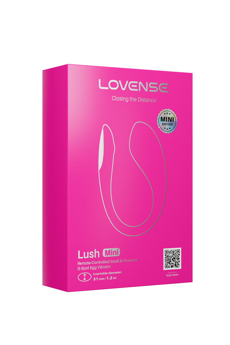 картинка Виброяйцо LOVENSE Lush Mini, силикон, розовый, 9,6 см от магазина ErosMania