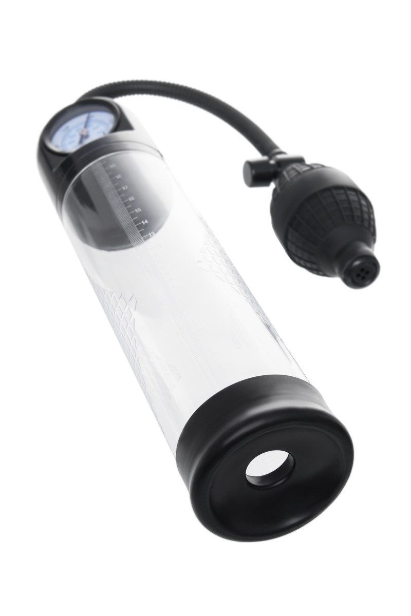 картинка Механическая помпа Sexus Men Training Roald, ABS-пластик, черная, 61 см от магазина ErosMania