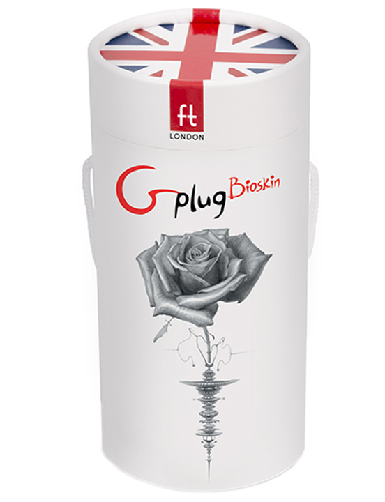 картинка Анальная пробка Gplug Bioskin™, розовая, 39x85 мм от магазина ErosMania