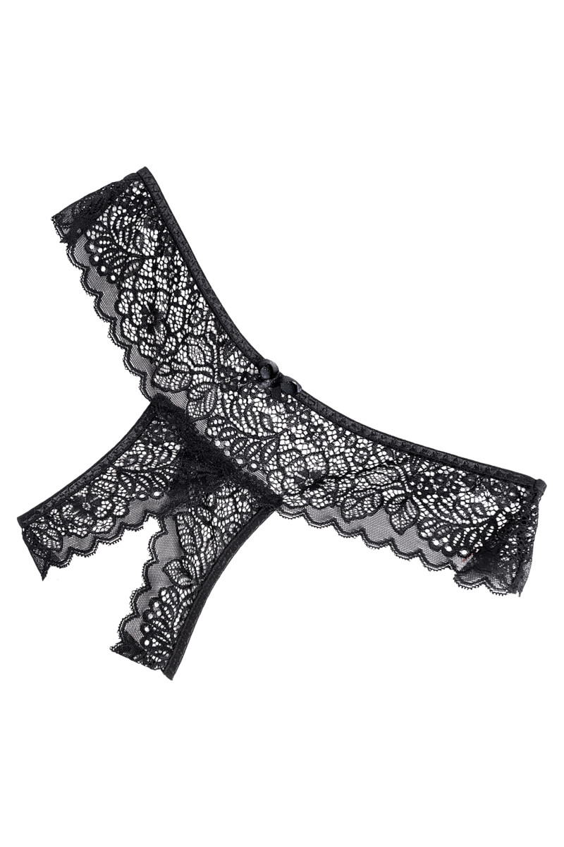 картинка Трусы Eromantica, Juno, с доступом, черные, 52-54 от магазина ErosMania