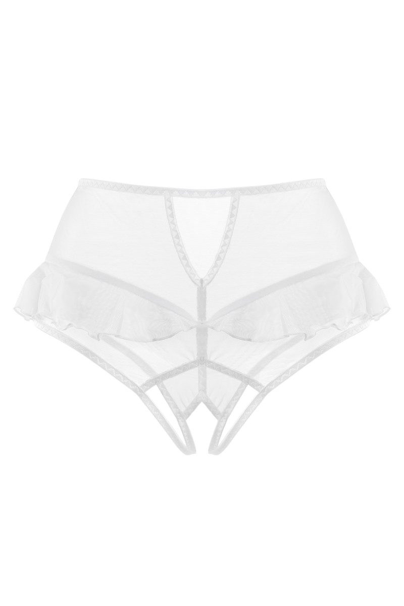 картинка Эротические трусики с высокой посадкой Erolanta Lana, белый (54-56) от магазина ErosMania