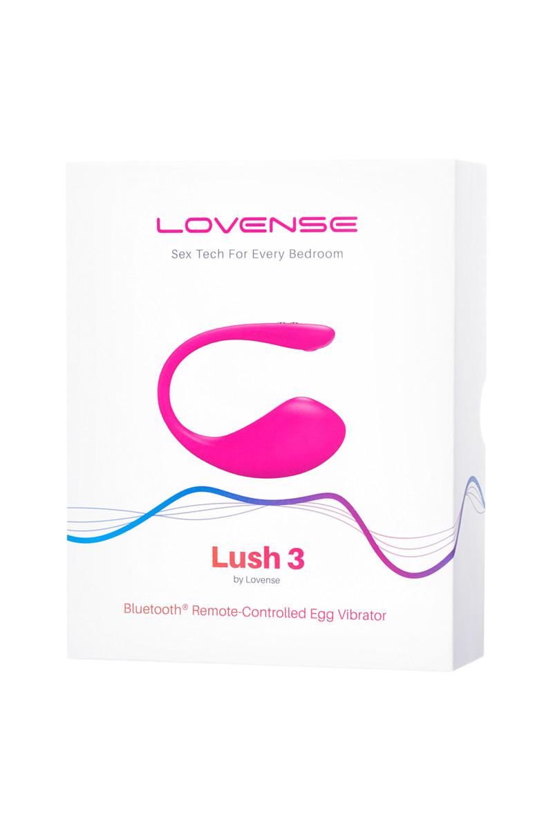 картинка Виброяйцо LOVENSE Lush 3, силикон, розовый, 18 см от магазина ErosMania