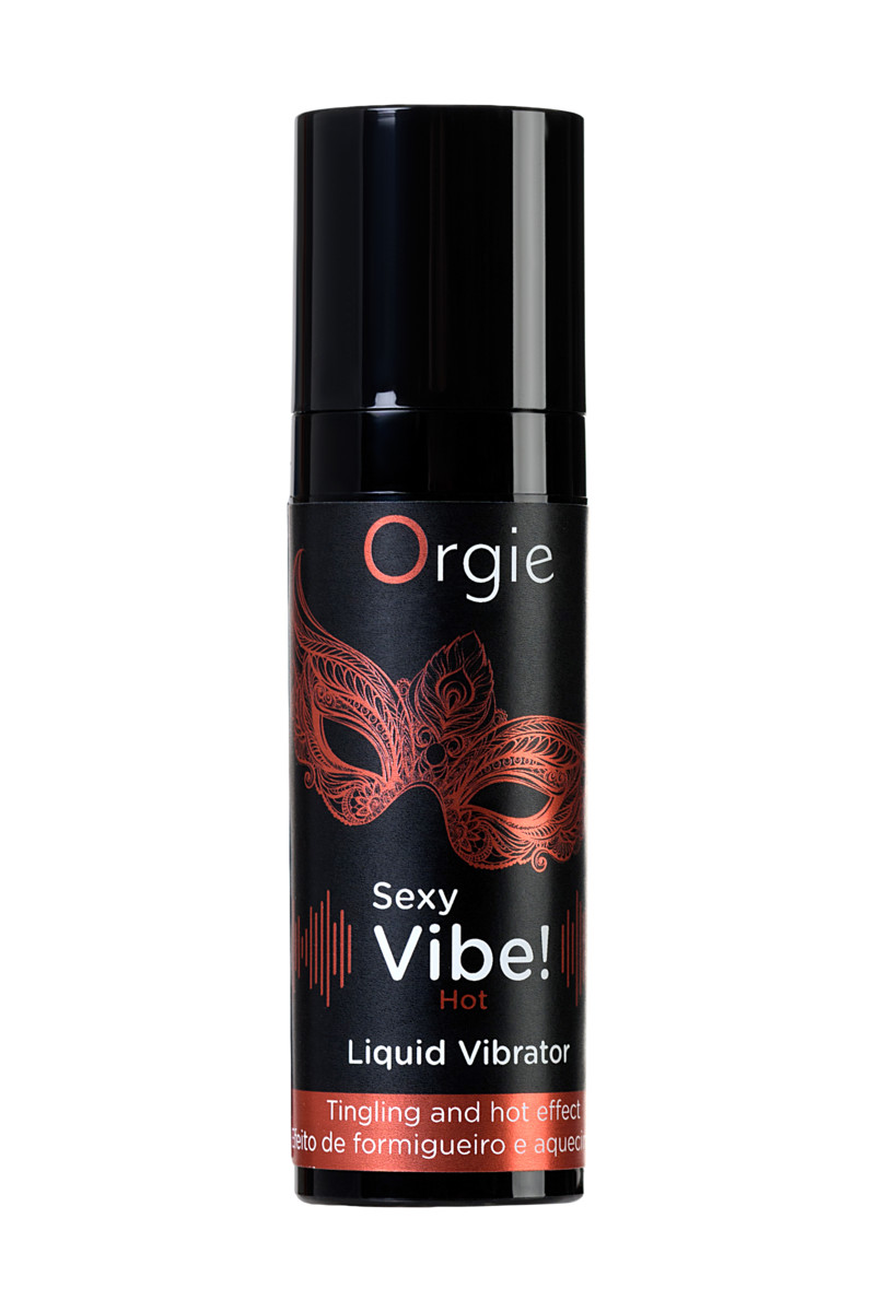 картинка Гель для массажа ORGIE Sexy Vibe Hot с разогревающим и вибрирующим эффектом, 15 мл от магазина ErosMania