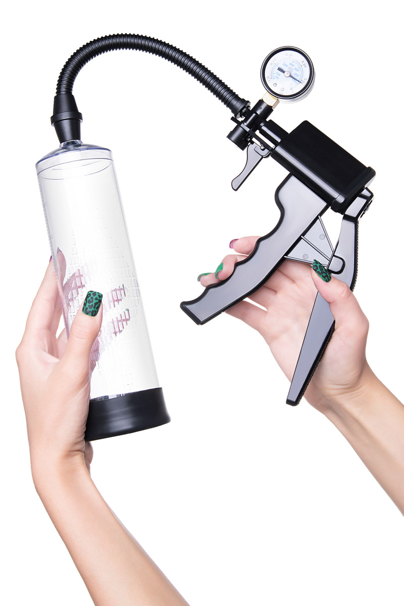 картинка Механическая помпа для пениса Sexus Men Training Viggo, ABS-пластик, черная, 62 см от магазина ErosMania