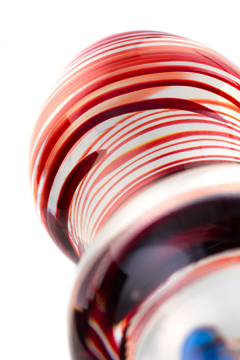 картинка Двусторонний фаллоимитатор Sexus Glass, стекло, прозрачный, 20 см от магазина ErosMania