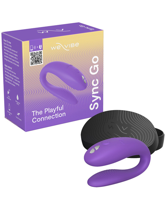 картинка Вибромассажер для пар We-Vibe Sync Go, фиолетовый от магазина ErosMania
