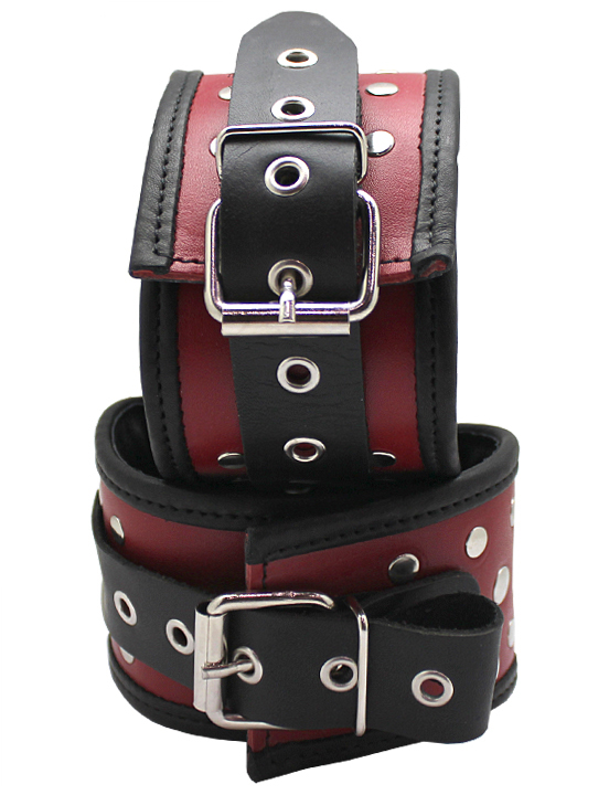 картинка Поножи фигурные, красные, размер универсальный от магазина ErosMania