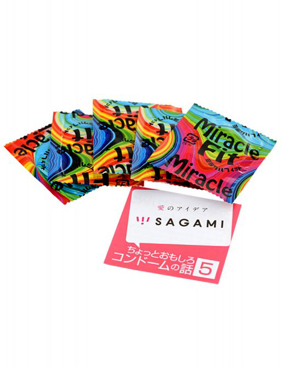 картинка Презервативы Sagami Miracle Fit, тонкие, 5 шт. от магазина ErosMania
