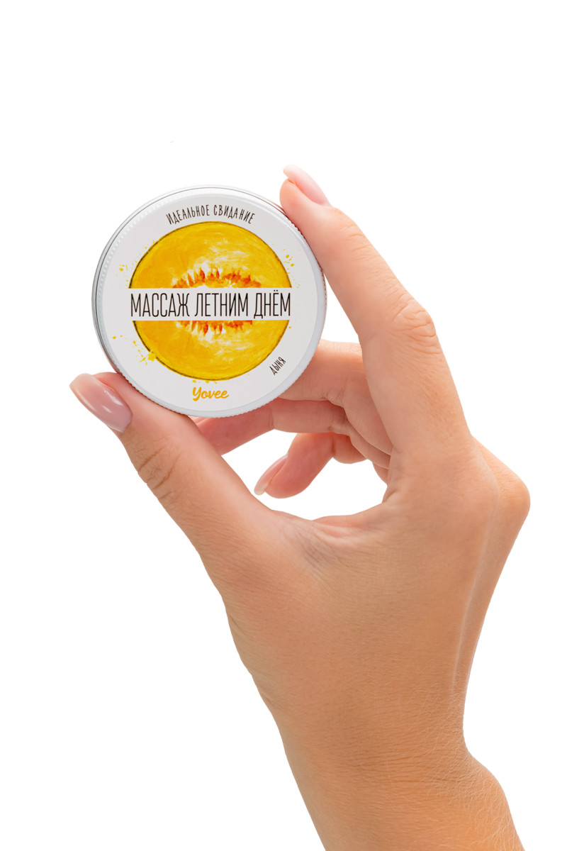 картинка Массажная свеча Yovee «Массаж летним днём», дыня, 30 мл от магазина ErosMania