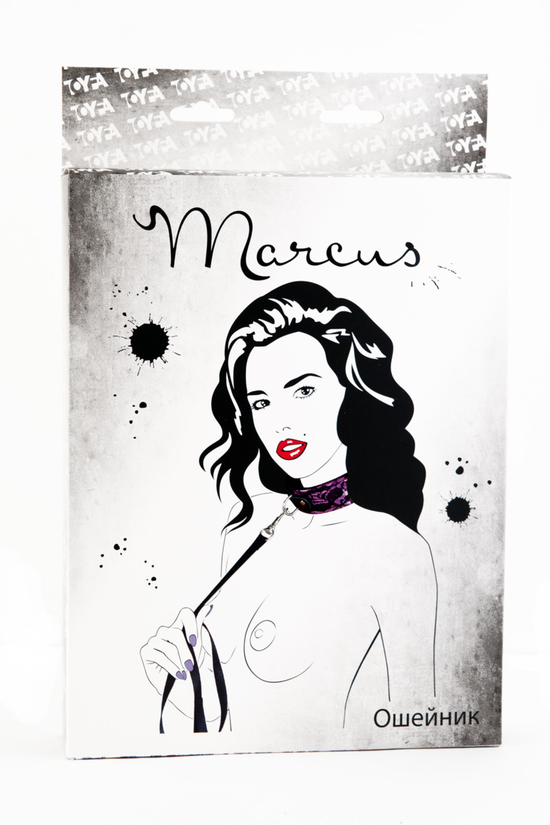 картинка Кружевной ошейник TOYFA Marcus, розовый, 44,5 см от магазина ErosMania