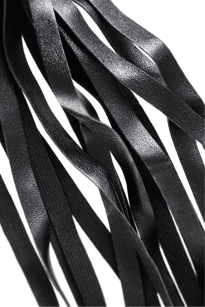 картинка Флоггер Anonymo #0004, PU кожа, черный, 45 см от магазина ErosMania