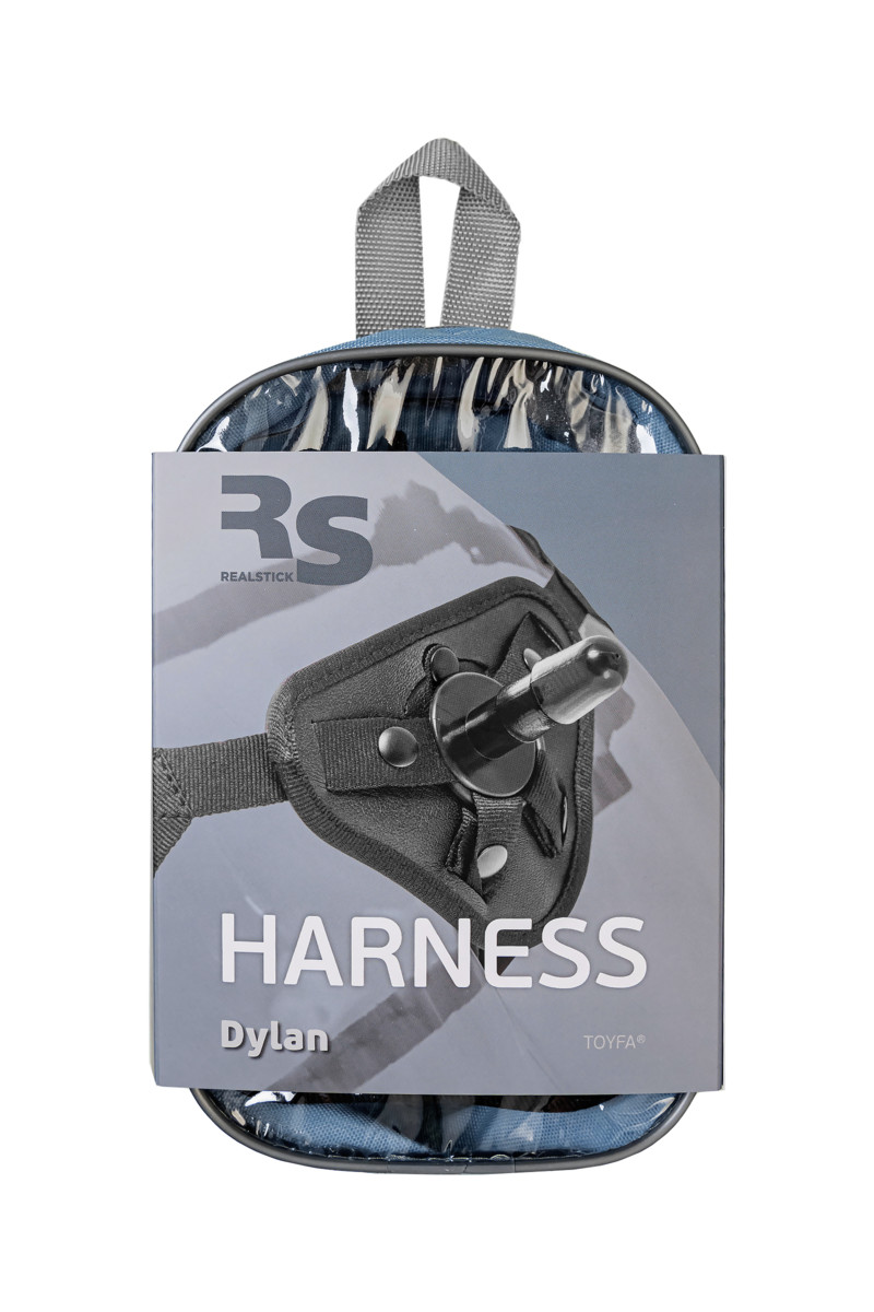 картинка Трусики для страпона TOYFA RealStick Strap-On Dylan, экокожа, черные от магазина ErosMania