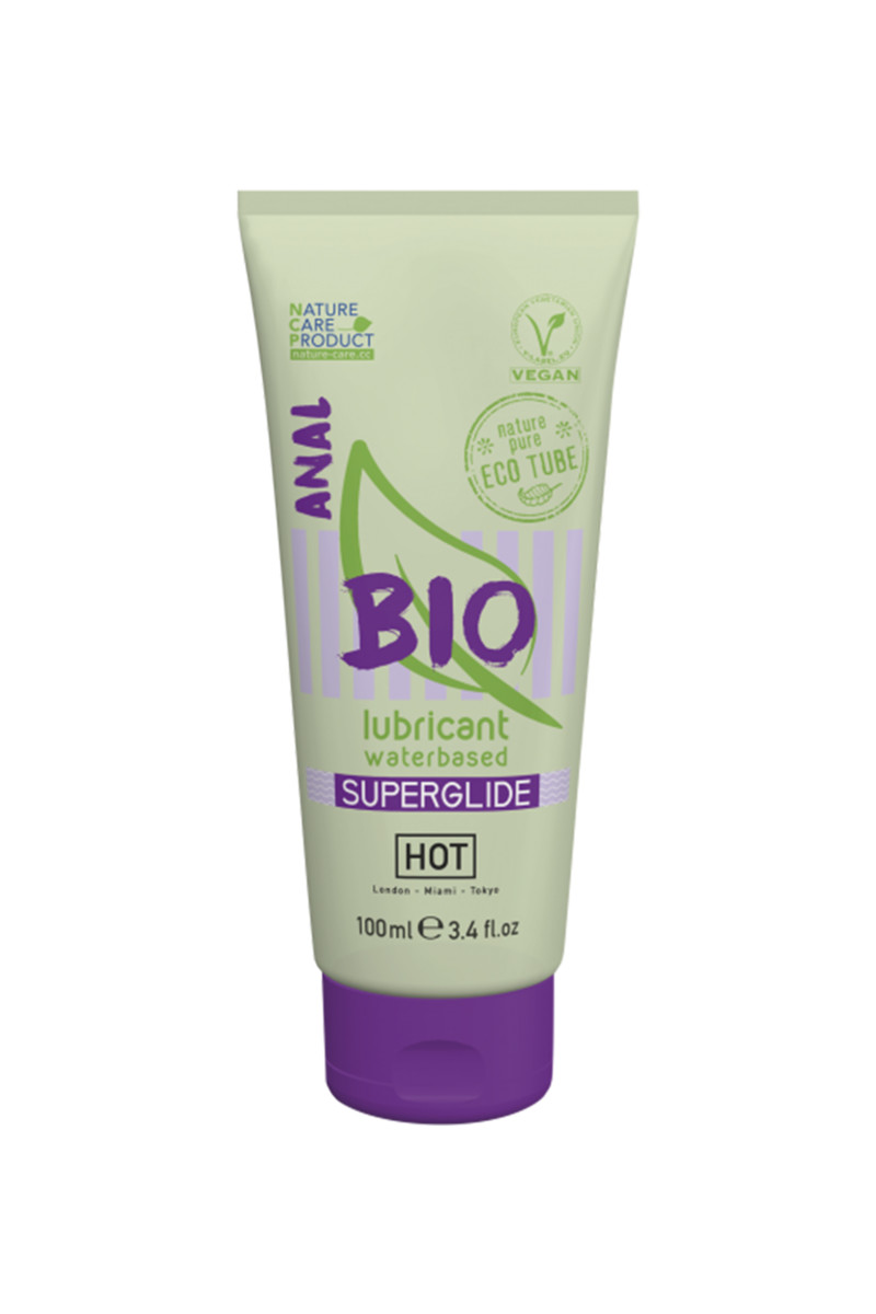 картинка Анальный лубрикант HOT BIO Superglide на водной основе, 100 мл от магазина ErosMania