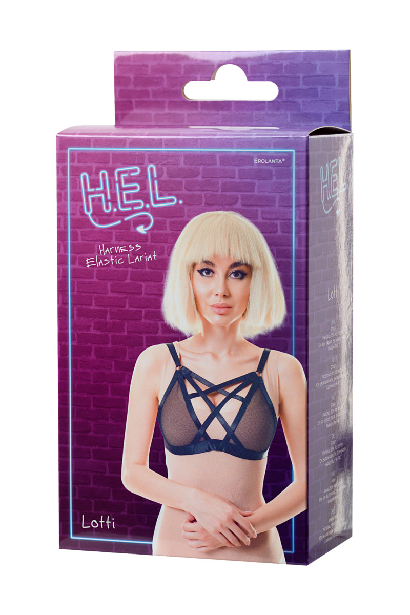 картинка Стреп H.E.L. Lotti, текстиль, черный, OS от магазина ErosMania