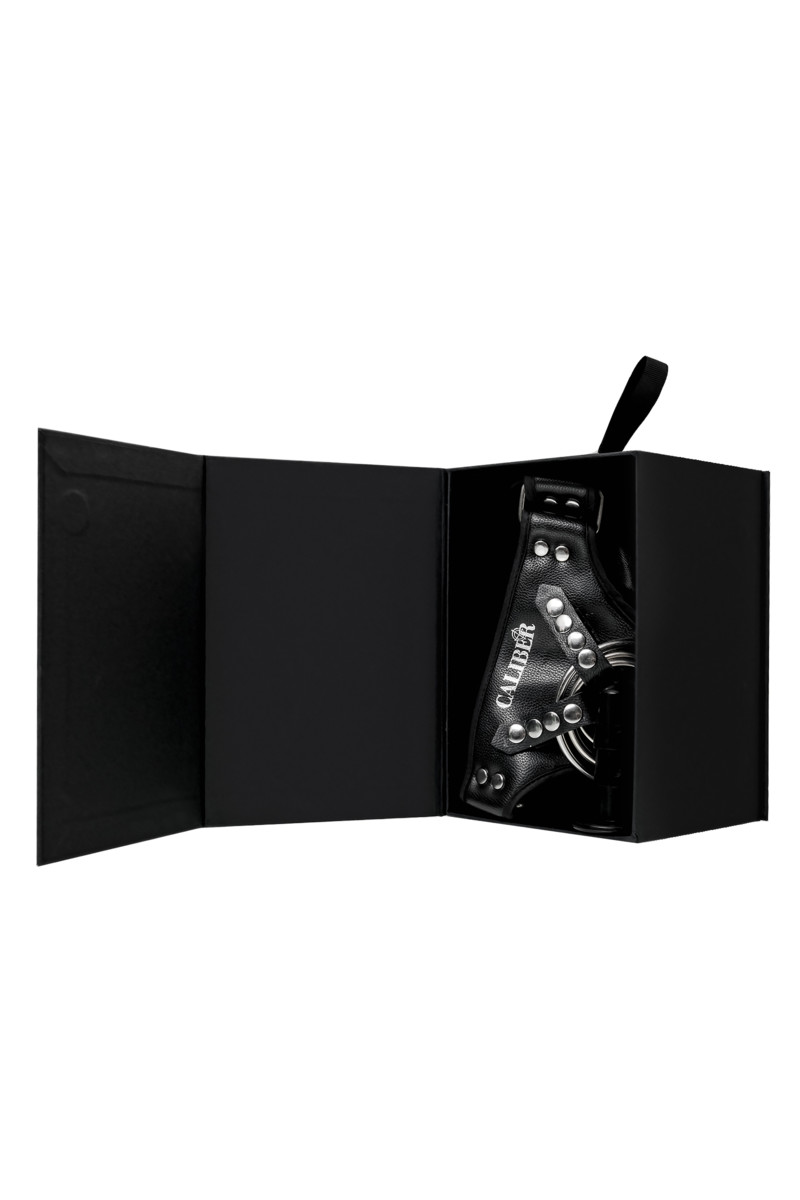 картинка Трусики для страпона  RealStick CALIBER, экокожа, черные от магазина ErosMania