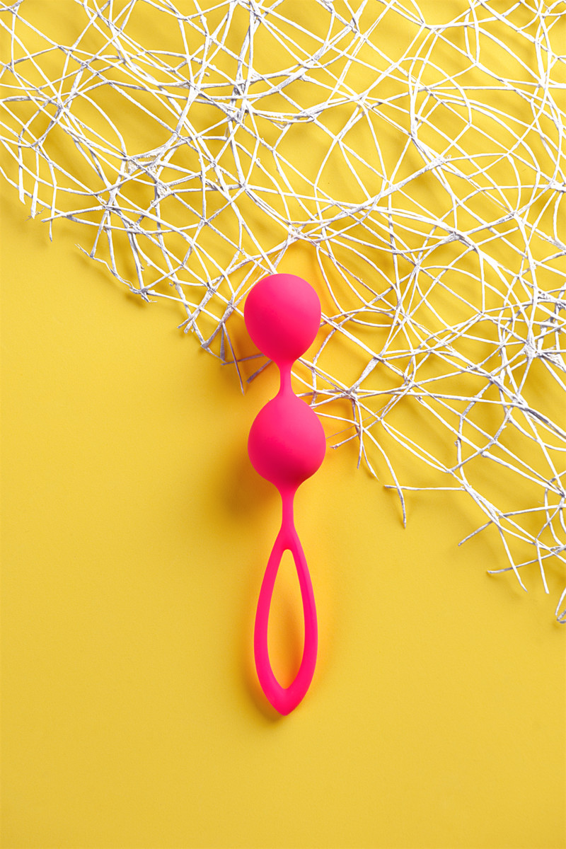 картинка Вагинальные шарики A-Toys by TOYFA Rai, силикон, розовые, 17 см от магазина ErosMania