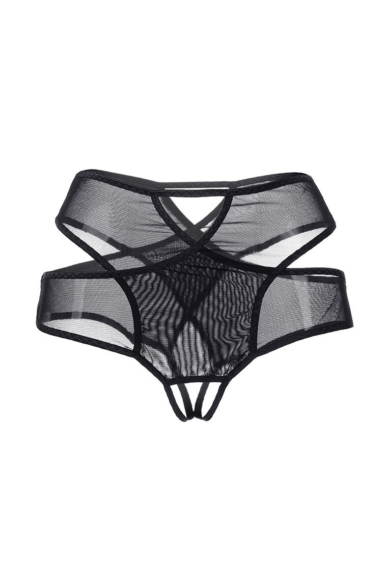 картинка Эротические трусики Waname Liberty с высокой посадкой черные (46-48) от магазина ErosMania