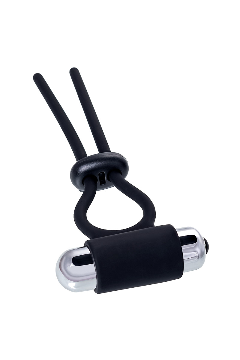 картинка Лассо на пенис A-toys by TOYFA Jat, силикон, черное, 14 см от магазина ErosMania