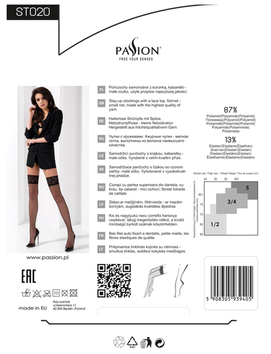 картинка Чулки с кружевной резинкой, красные, сетка, размер 3/4 от магазина ErosMania