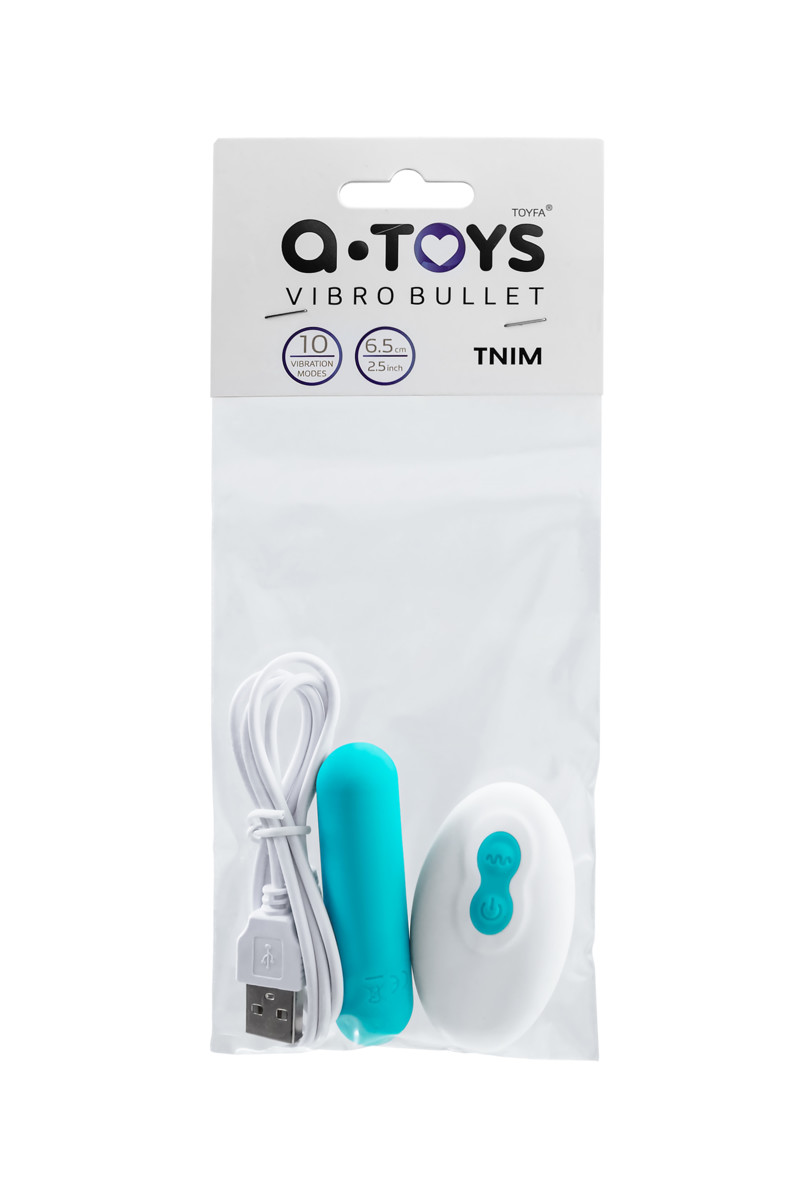 картинка Вибропуля A-toys Tnim, силикон, голубой, 6,5 см от магазина ErosMania