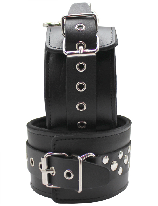 картинка Поножи на мягкой подкладке, чёрные, размер универсальный от магазина ErosMania