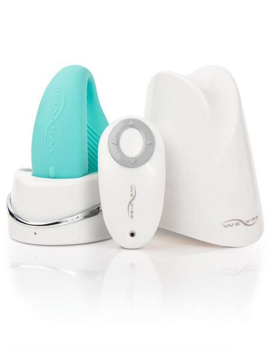 картинка Электровибромассажёр We-Vibe Sync Aqua, с дистанционным управлением, бирюзовый от магазина ErosMania