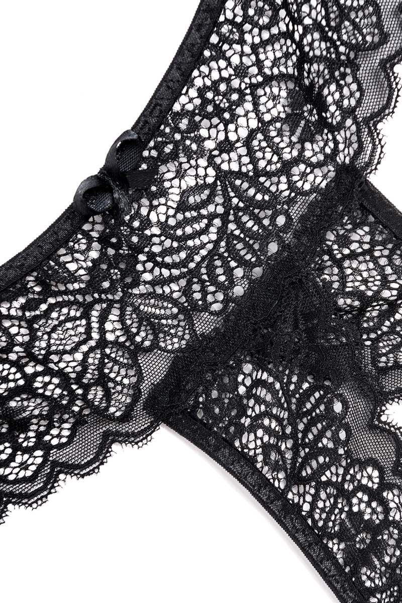 картинка Трусы Eromantica, Juno, с доступом, черные, 54-56 от магазина ErosMania