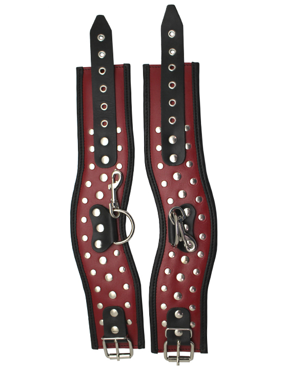 картинка Поножи фигурные, красные, размер универсальный от магазина ErosMania